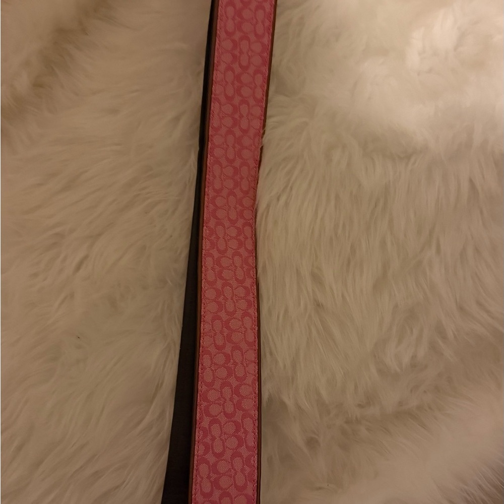 Coach Pink and Brown Designer Belt
